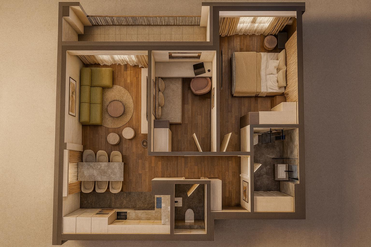 U blizini NKC-a, Dvoiposoban stan na prodaju, 64.66m², 119.621€