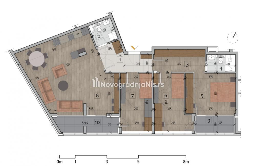 Četvorosoban stan na prodaju, 104.16m², 260.000€