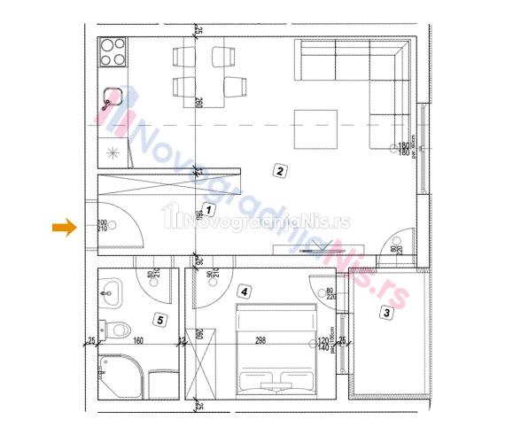 Dvoiposoban stan na prodaju, 60.53m², 118.035€