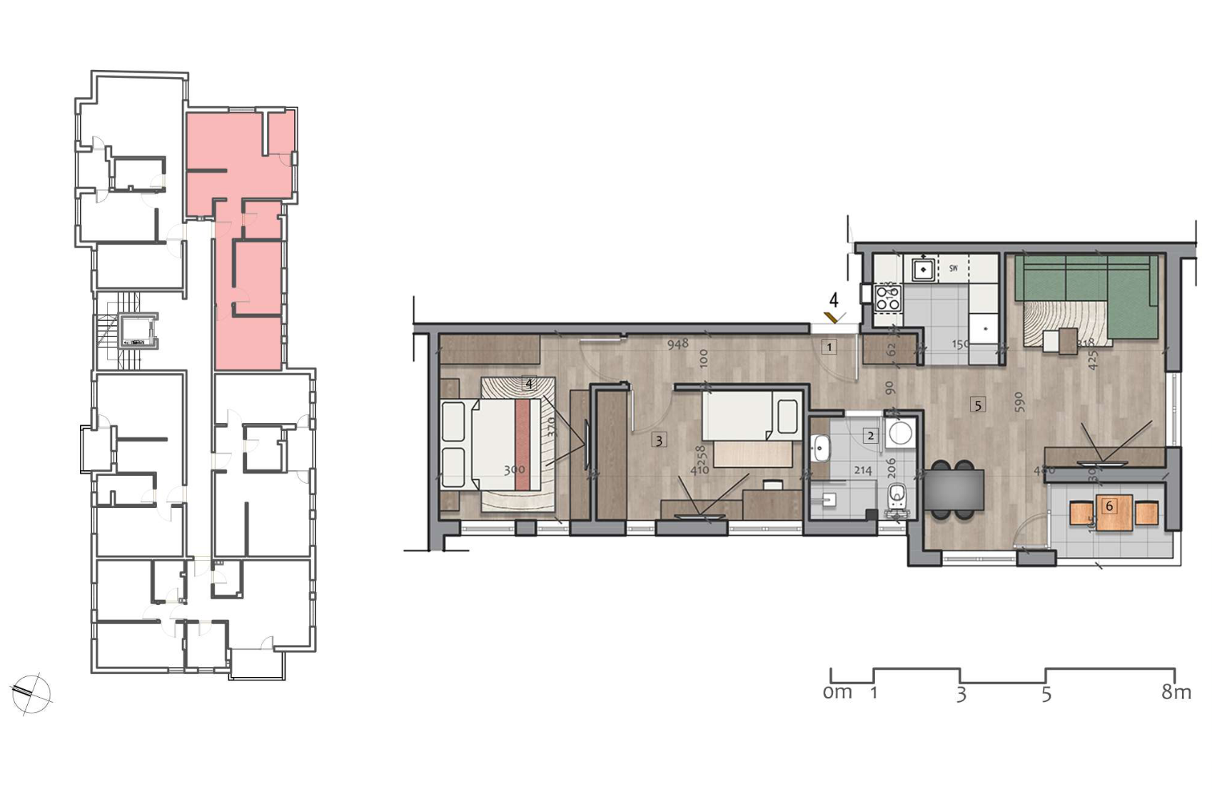 Dvoiposoban stan na prodaju, 61m², 109.800€