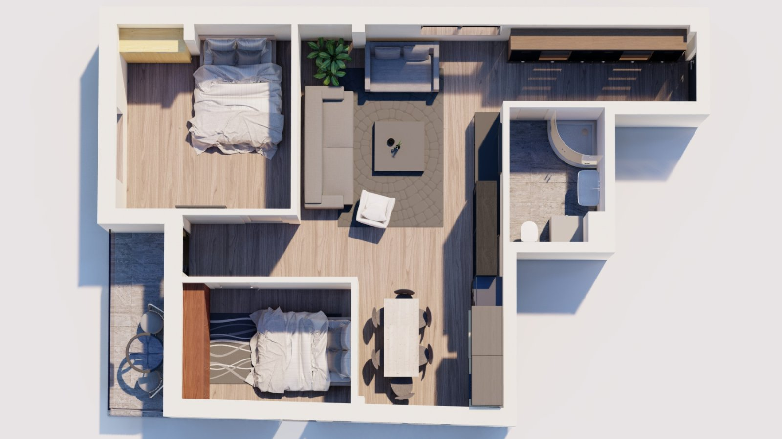 Dvoiposoban stan na prodaju, 62.99m², 107.085€